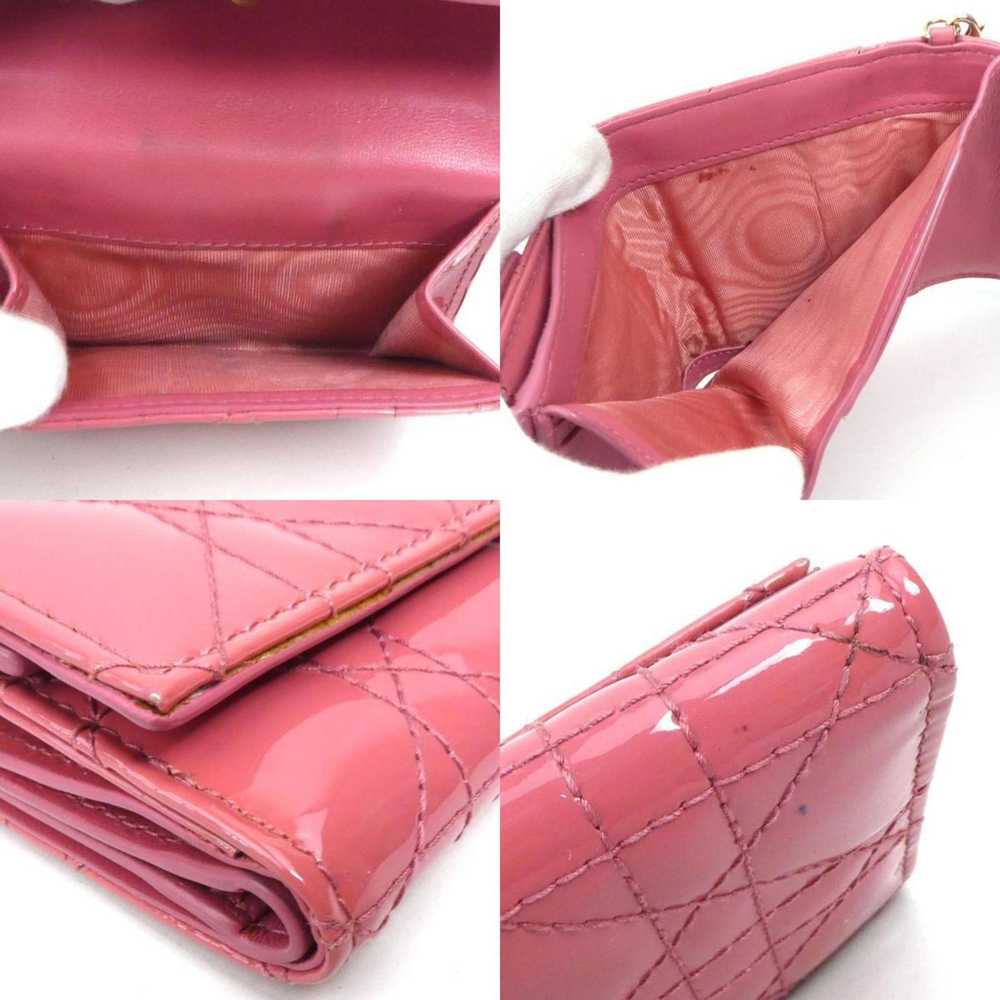 Dior Lotus Lady Pink Patent Leather Wallet (Pre-O… - image 4