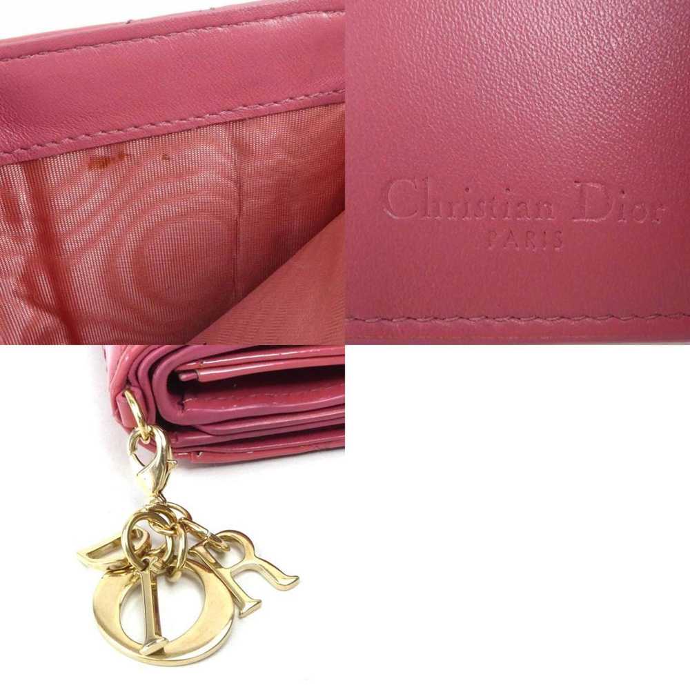 Dior Lotus Lady Pink Patent Leather Wallet (Pre-O… - image 5