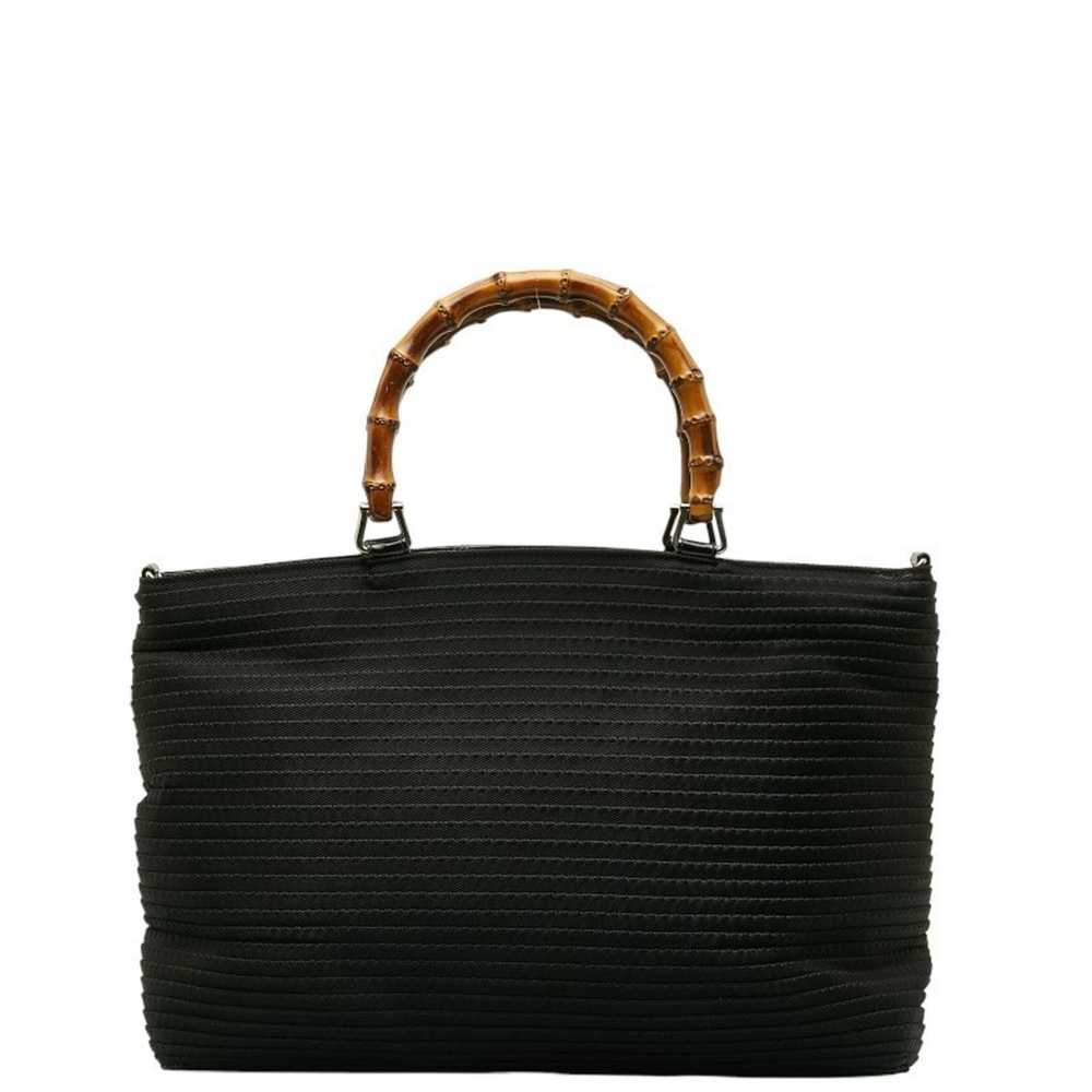 Gucci Bamboo Black Synthetic Tote Bag (Pre-Owned) - image 11