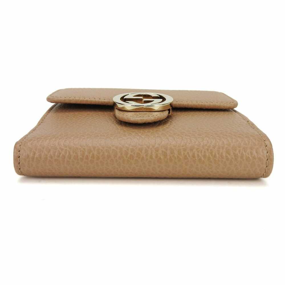 Gucci Interlocking Beige Leather Wallet (Pre-Owne… - image 3