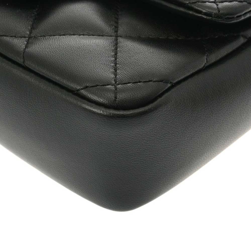 Chanel Flap Bag Black Leather Shoulder Bag (Pre-O… - image 10