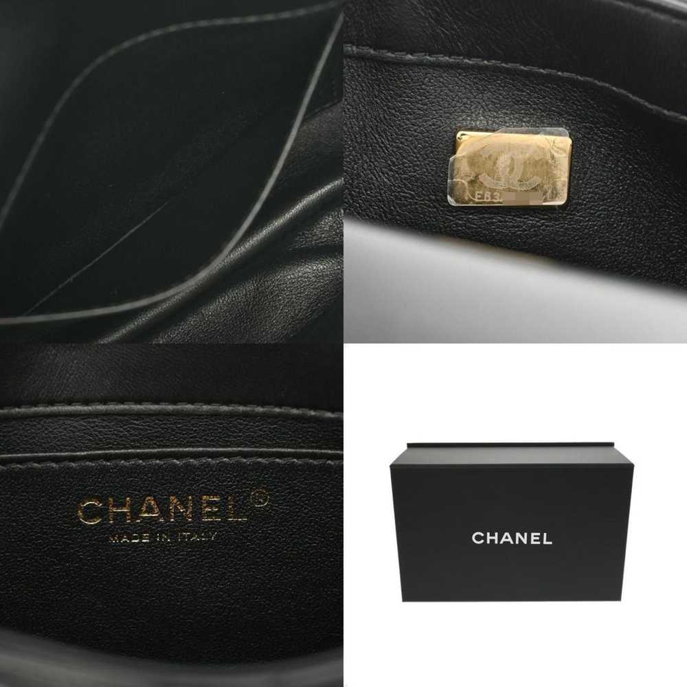 Chanel Flap Bag Black Leather Shoulder Bag (Pre-O… - image 6