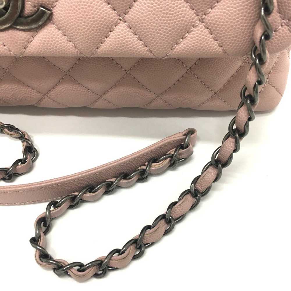 Chanel Coco Handle Pink Leather Handbag (Pre-Owne… - image 12