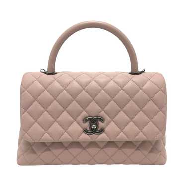 Chanel Coco Handle Pink Leather Handbag (Pre-Owne… - image 1