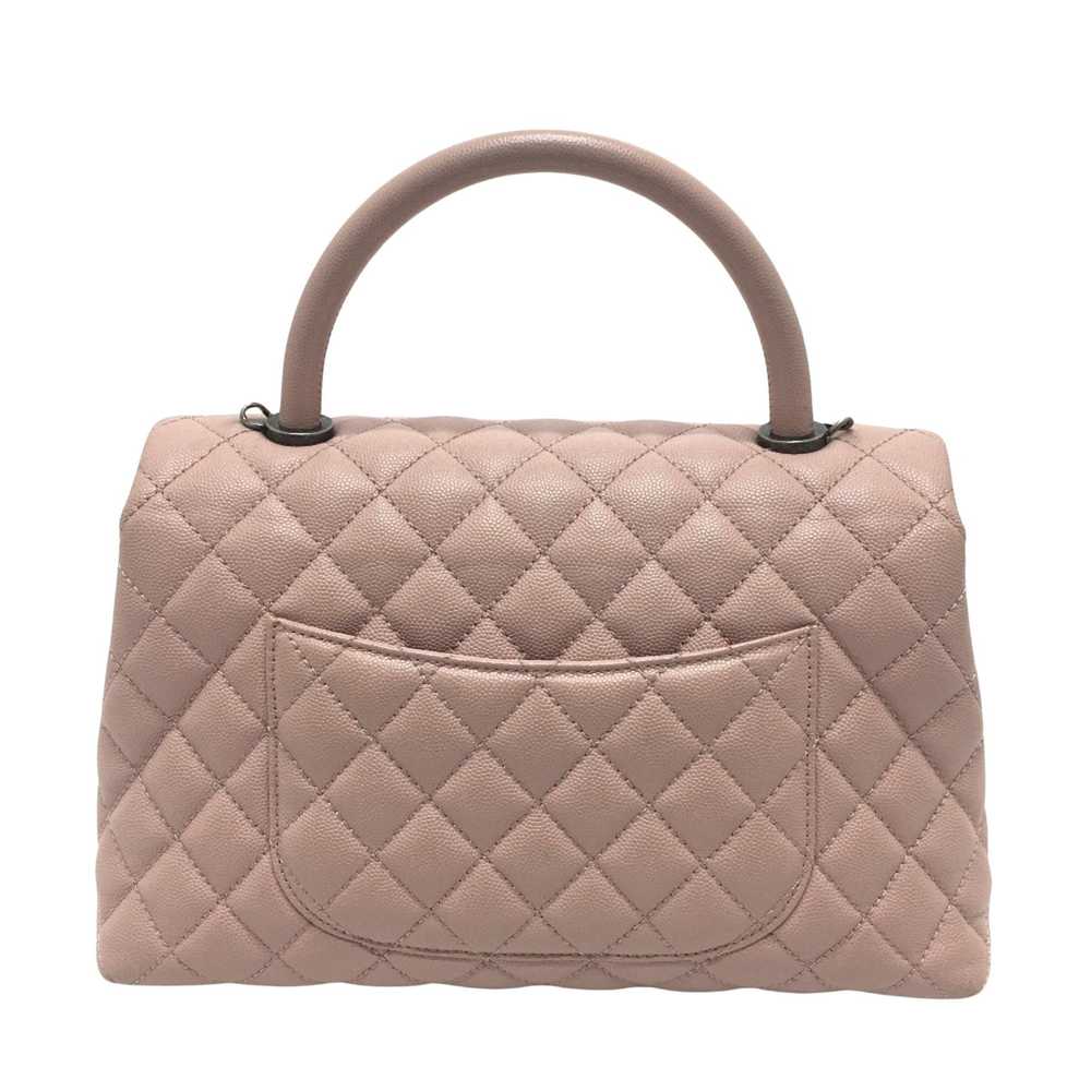 Chanel Coco Handle Pink Leather Handbag (Pre-Owne… - image 2