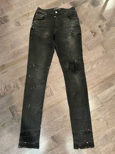 Amiri Mike Amiri jeans black with paint splatter s