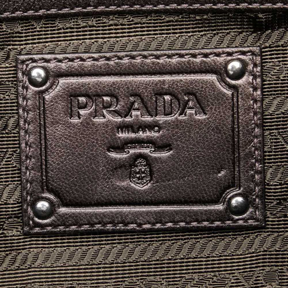 Prada Tessuto Brown Synthetic Tote Bag (Pre-Owned) - image 10