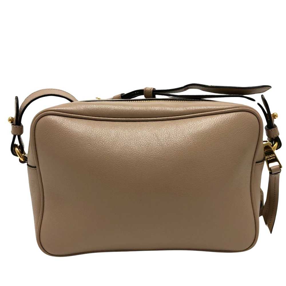 Prada Saffiano Beige Leather Shoulder Bag (Pre-Ow… - image 2