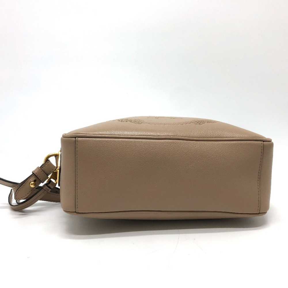 Prada Saffiano Beige Leather Shoulder Bag (Pre-Ow… - image 3