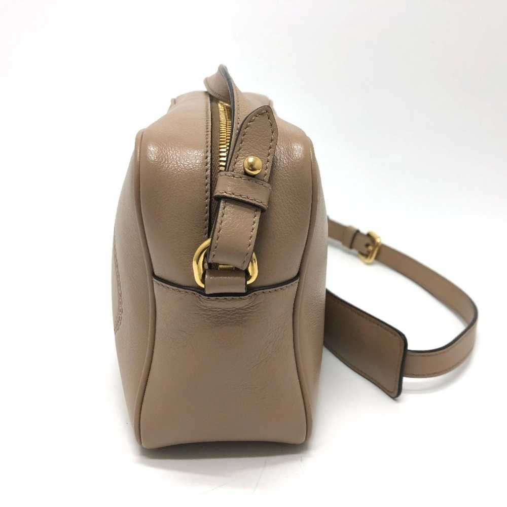 Prada Saffiano Beige Leather Shoulder Bag (Pre-Ow… - image 4