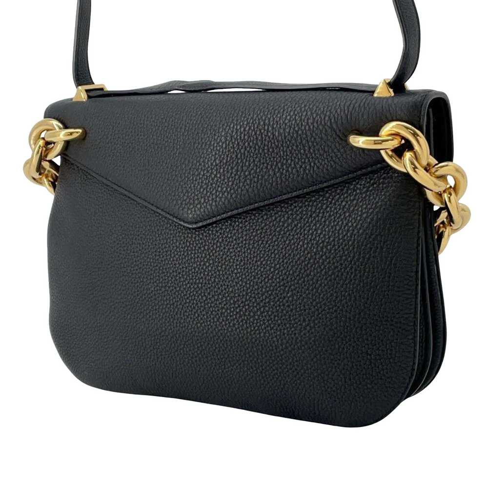 Bottega Veneta Black Leather Shoulder Bag (Pre-Ow… - image 2