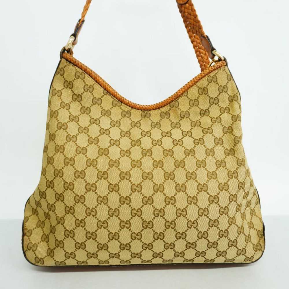 Gucci Brown Canvas Shoulder Bag (Pre-Owned) - image 2