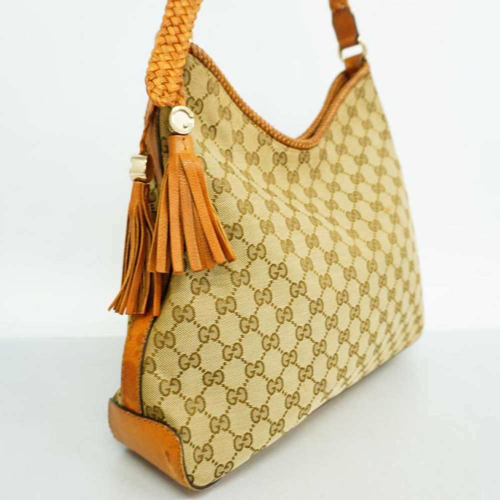 Gucci Brown Canvas Shoulder Bag (Pre-Owned) - image 4