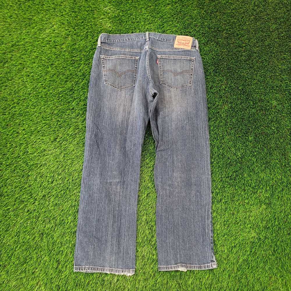 Levi's LEVIS 559 Jeans 36x30 Whiskered Dark-Wash - image 2