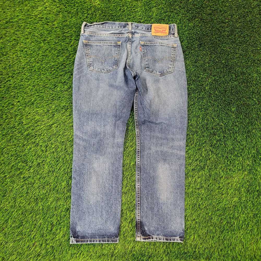 Levi's LEVIS 511 Whiskered Jeans 36x29 Faded Dark… - image 2