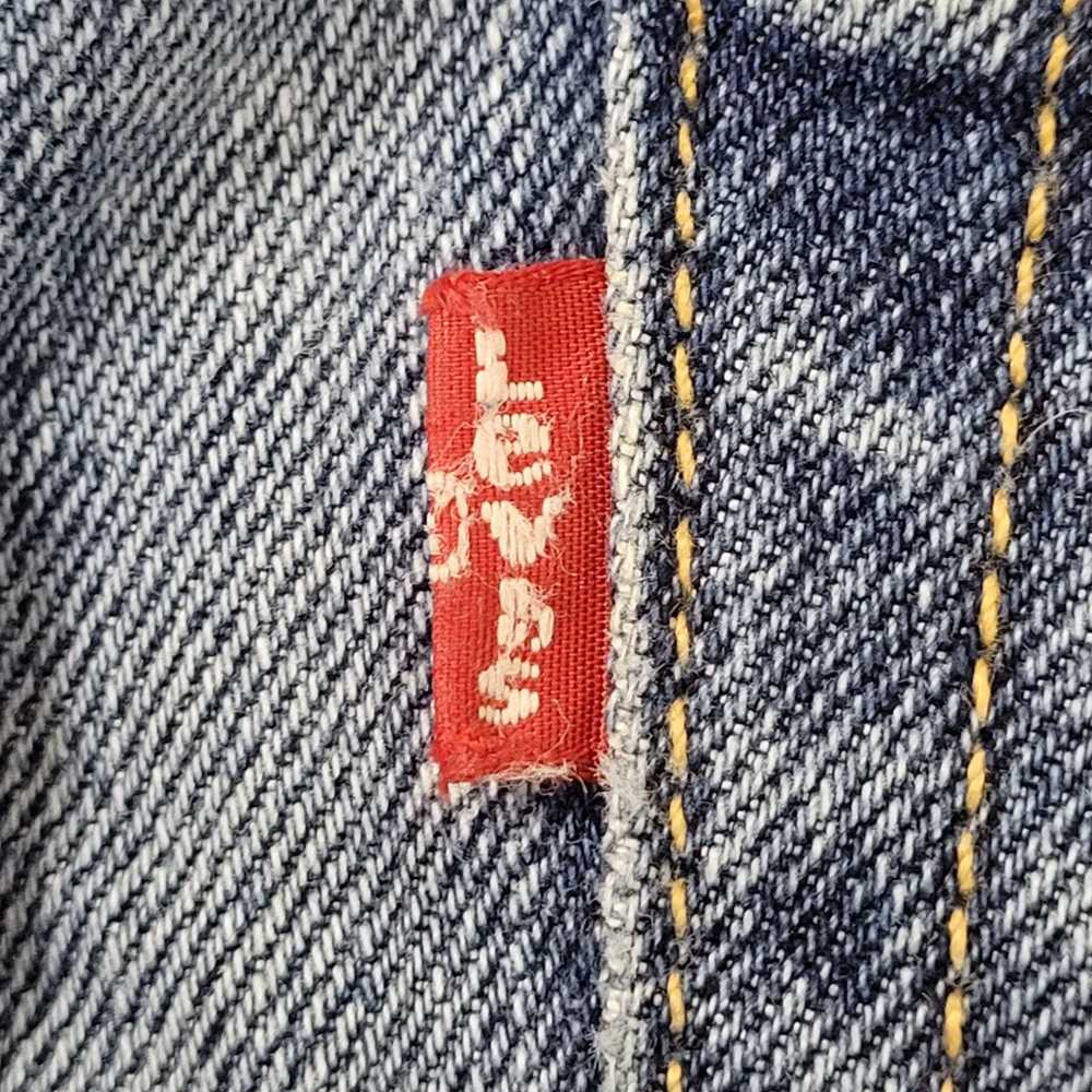 Levi's LEVIS 511 Whiskered Jeans 36x29 Faded Dark… - image 5