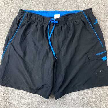 Speedo Men's XXL Black Lined Drawstring Waist Spe… - image 1