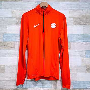 Nike Clemson Tigers Nike 1/4 Zip Pullover Orange M