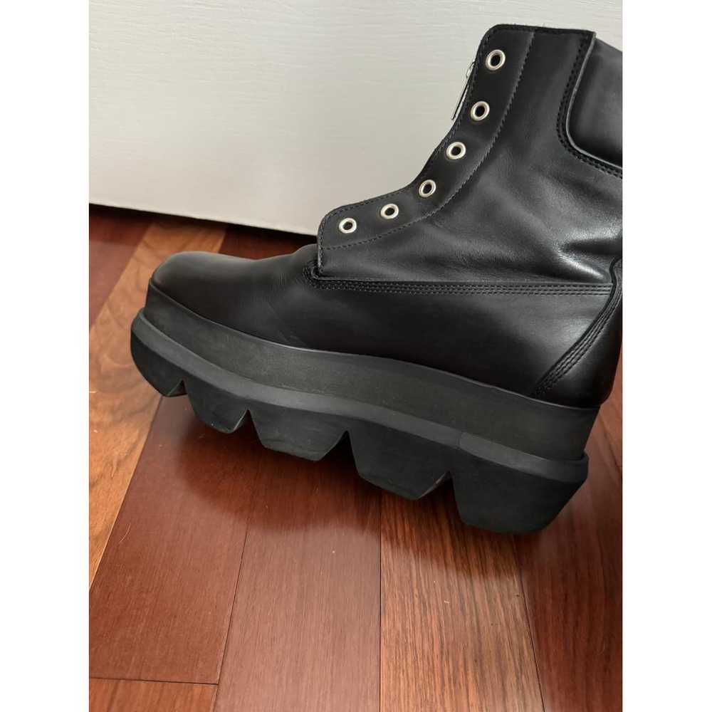 Sacai Leather biker boots - image 7