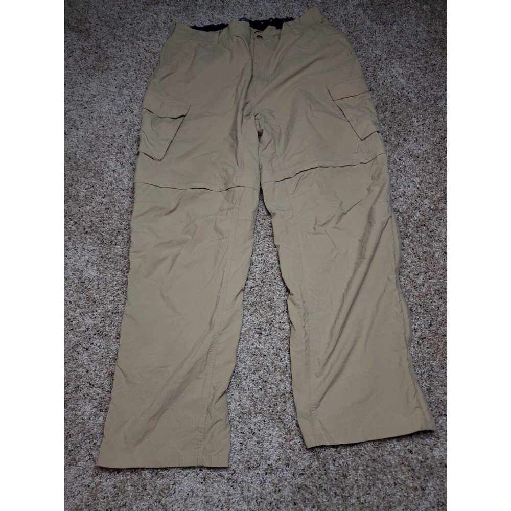 Vintage Rei Cargo Pants XLx32L Mens Brown Convert… - image 2