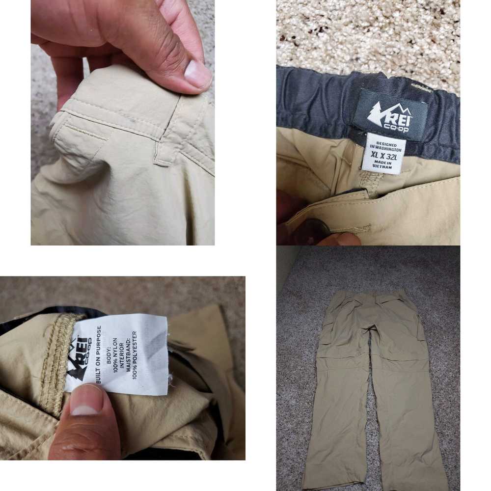 Vintage Rei Cargo Pants XLx32L Mens Brown Convert… - image 4