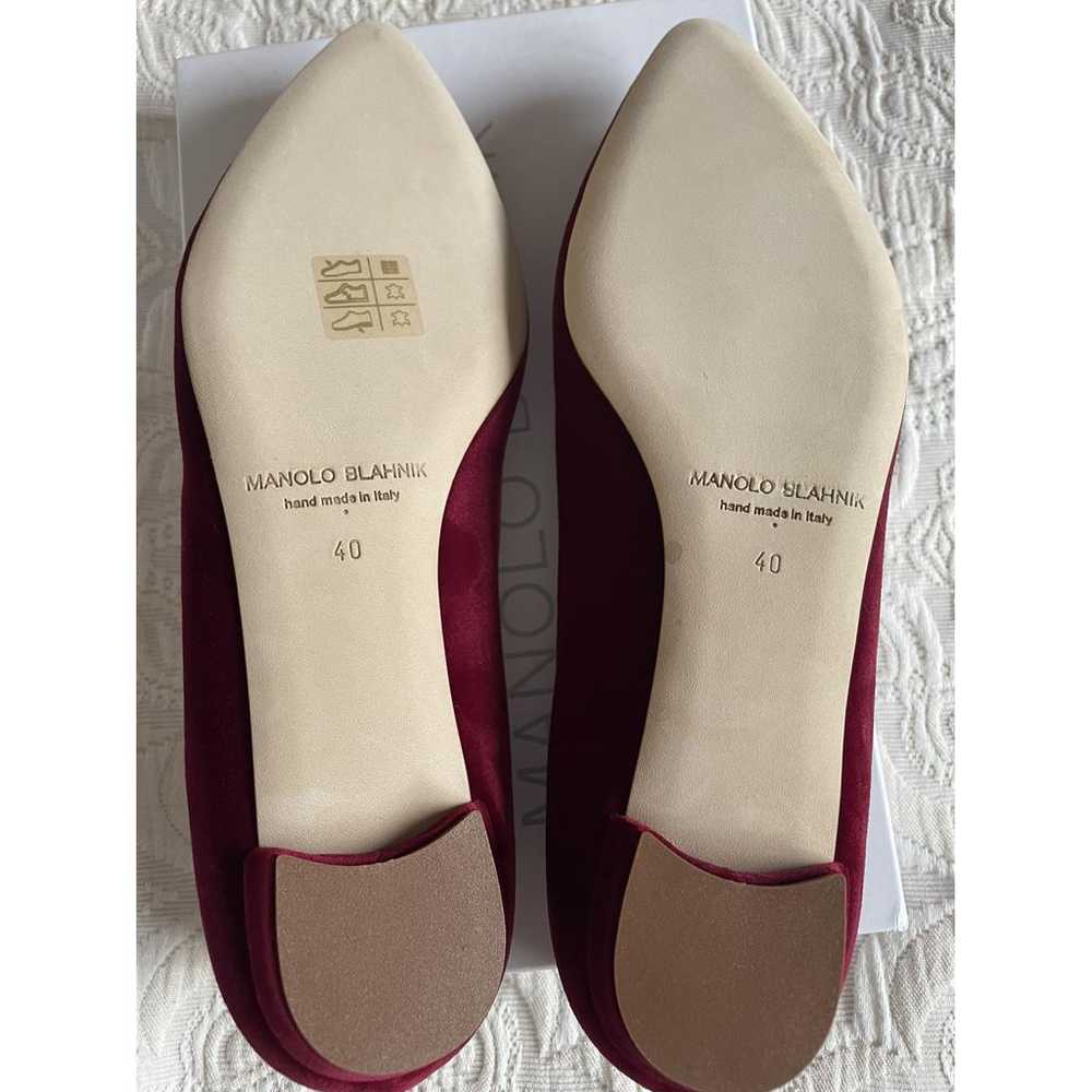 Manolo Blahnik Hangisi velvet flats - image 4