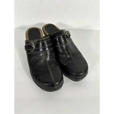 Closed Bass Women's size 9M Leona Mule Clogs Blac… - image 1