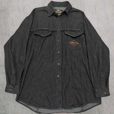 Harley Davidson Harley dress shirt vintage - image 1