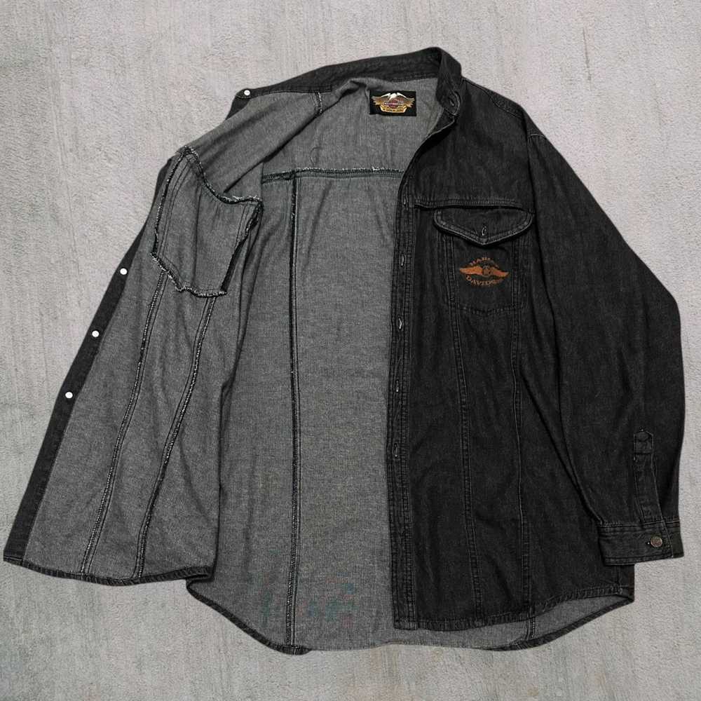 Harley Davidson Harley dress shirt vintage - image 2