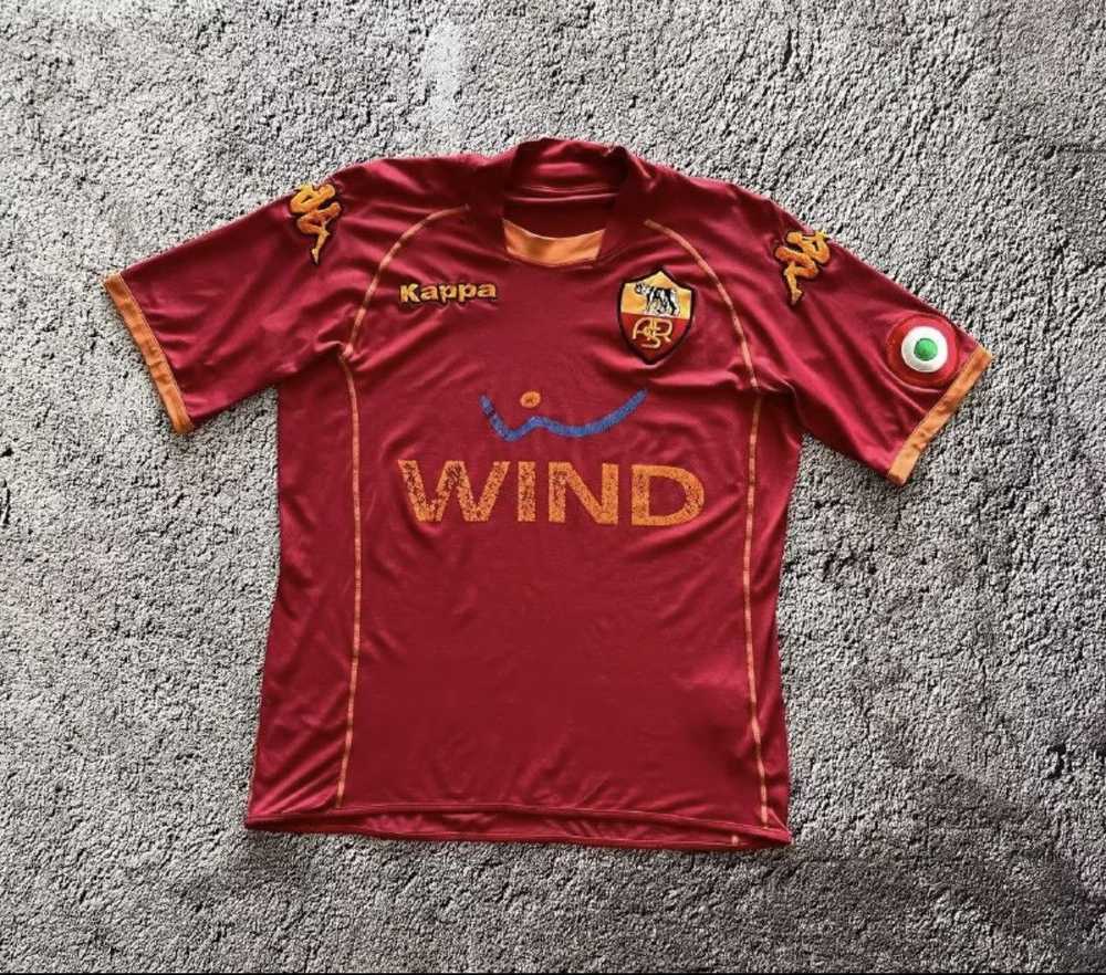 Soccer Jersey × Streetwear × Vintage Kappa Roma H… - image 1