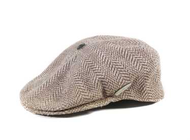 Kangol 00S Logo Plaid Herringbone Wool Hat Vintage - image 1