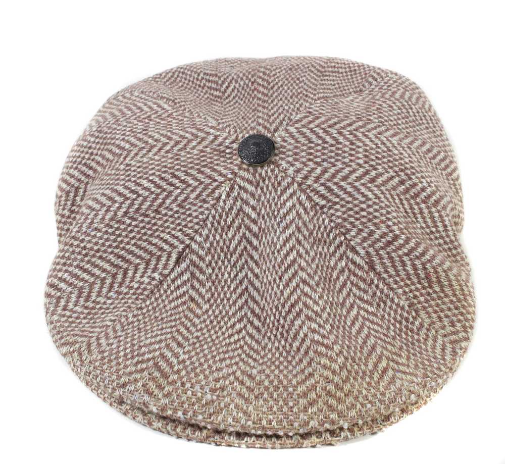 Kangol 00S Logo Plaid Herringbone Wool Hat Vintage - image 4