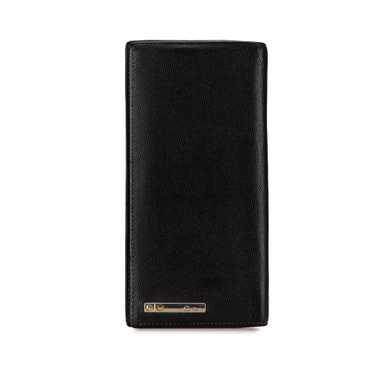 Black Cartier Leather Long Wallet