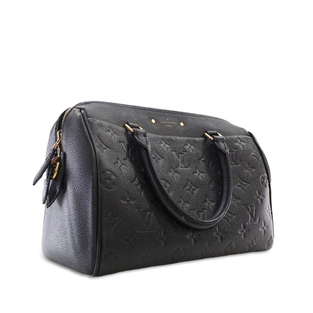 Black Louis Vuitton Monogram Empreinte Speedy Ban… - image 3