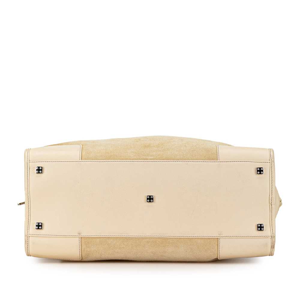 Beige LOEWE Suede Amazona 36 Handbag - image 3