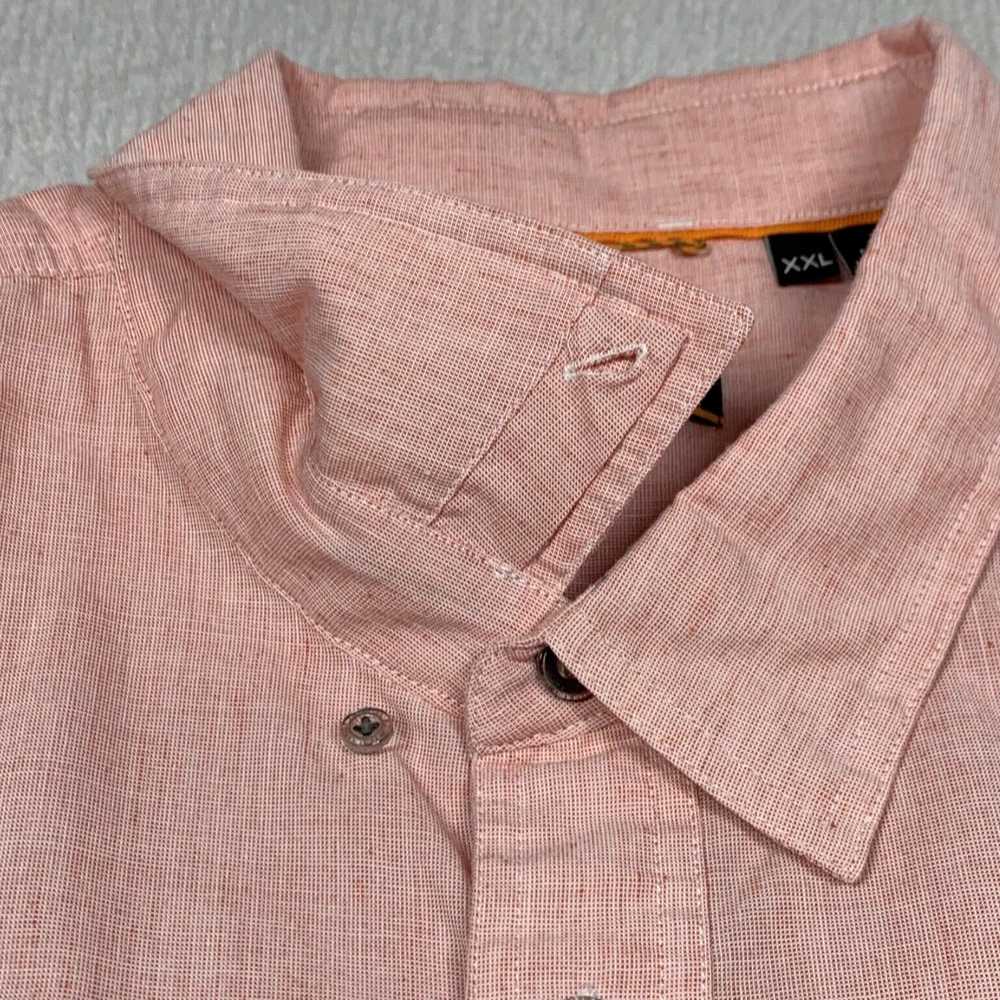 Orvis Pink Button Down Mens Short Sleeve Outdoor … - image 4