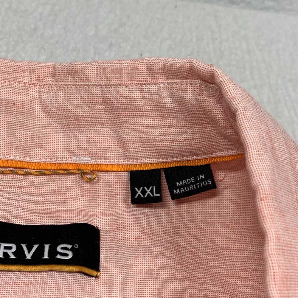 Orvis Pink Button Down Mens Short Sleeve Outdoor … - image 5