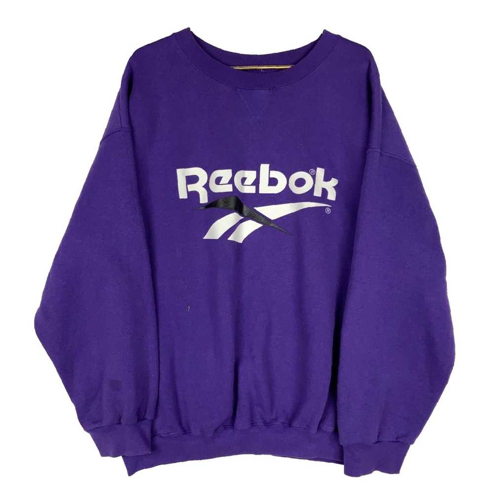 Reebok Authentic 90s Era Big Logo Embroidered Pur… - image 1