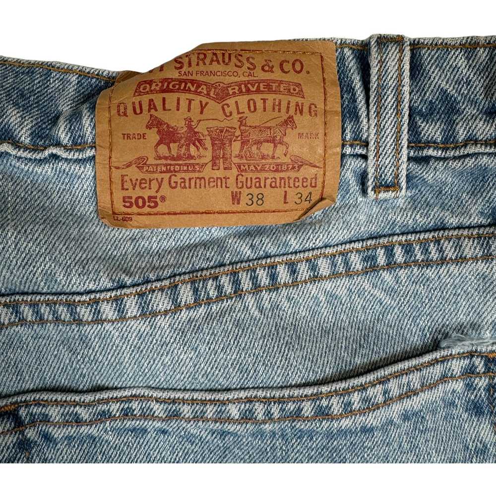 Levi's Vintage Levi's Light Wash Straight Leg Jea… - image 7