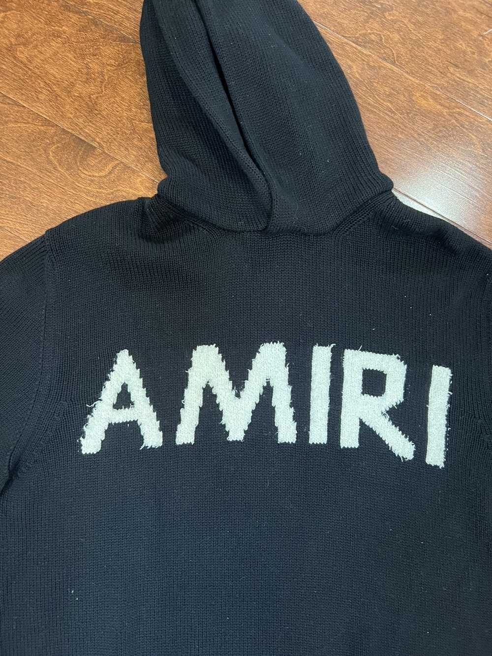 Amiri Amiri knitted amiri logo hoodie - image 4