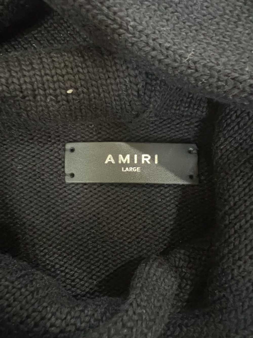 Amiri Amiri knitted amiri logo hoodie - image 5