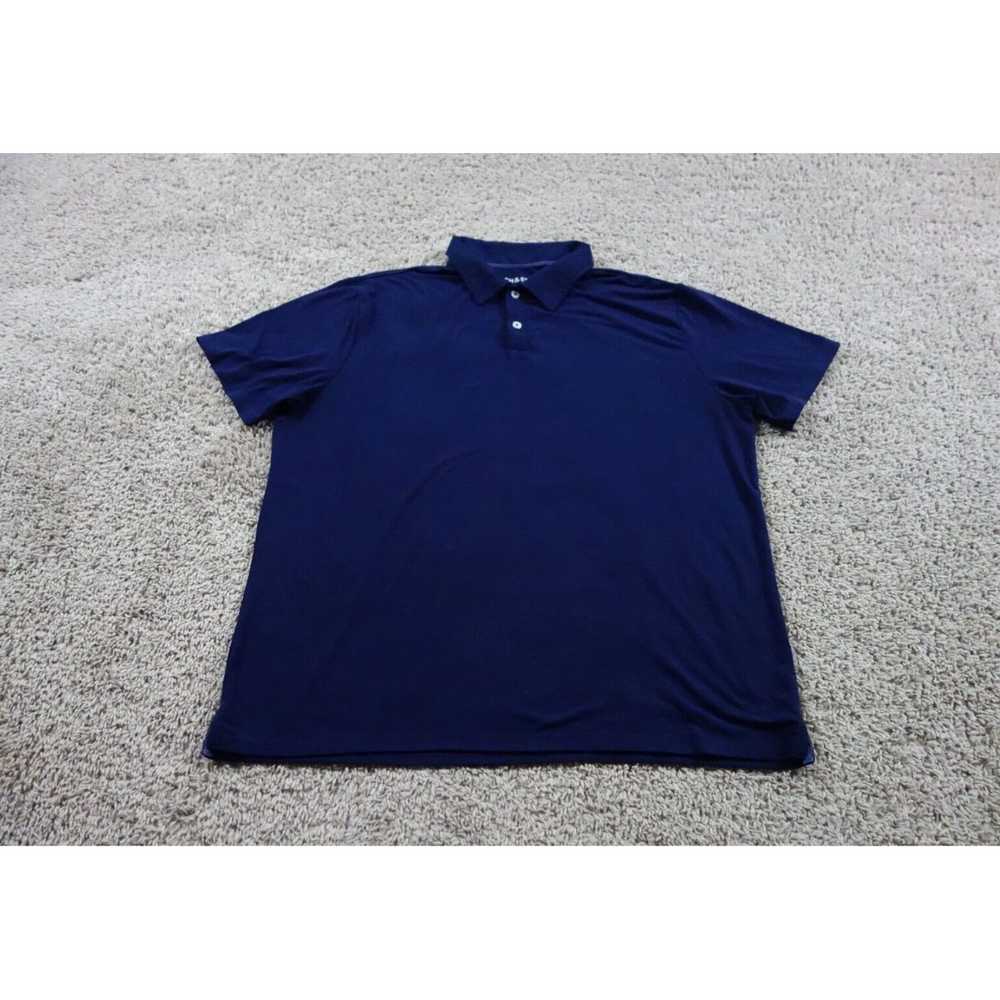 Vintage Blue Mens XL Short Sleeve Casual Stretch … - image 1