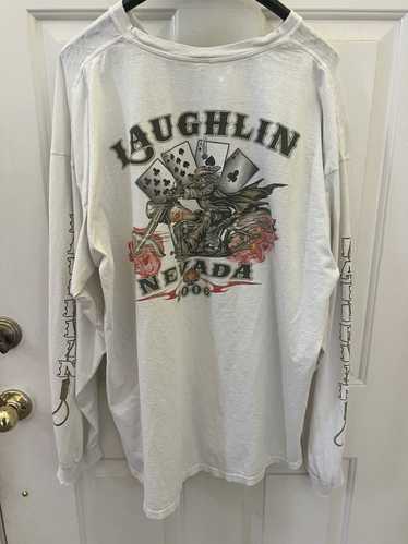 Vintage Thrashed sick Laughlin Nevada biker tee 20