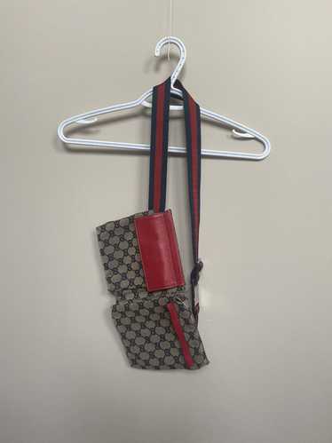 Gucci × Vintage GUCCI GG Canvas Double Pocket Belt