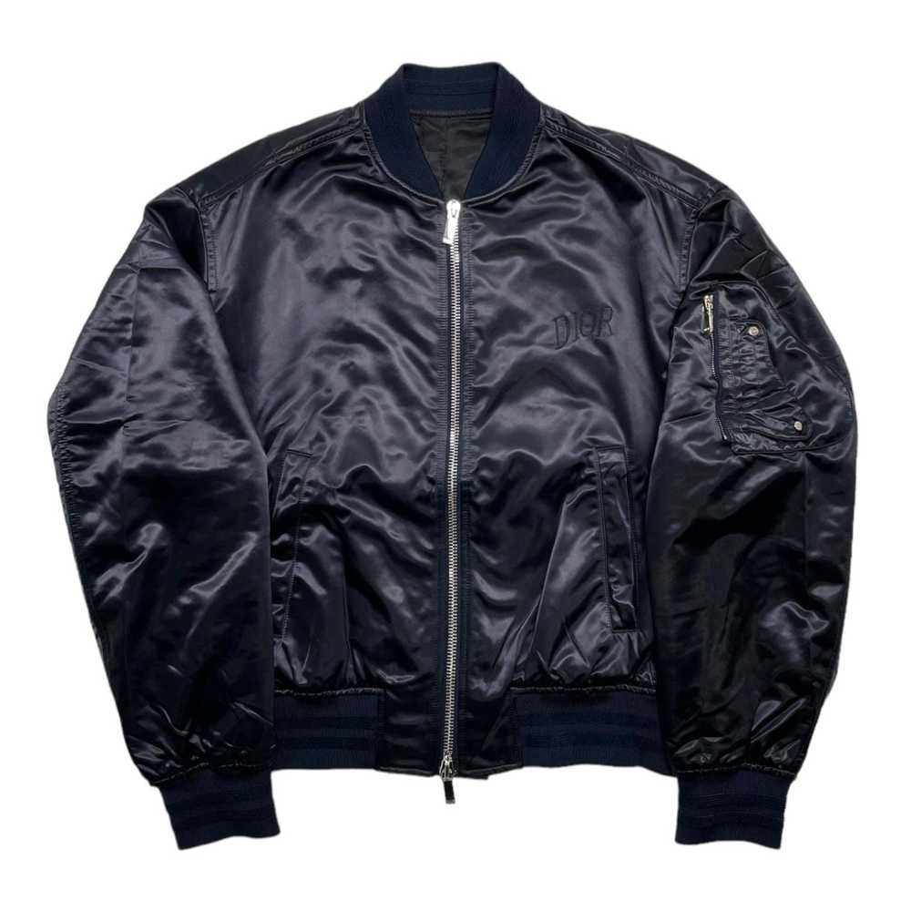 Dior Dior x Alex Foxton Satin Bomber Jacket Dark … - image 2