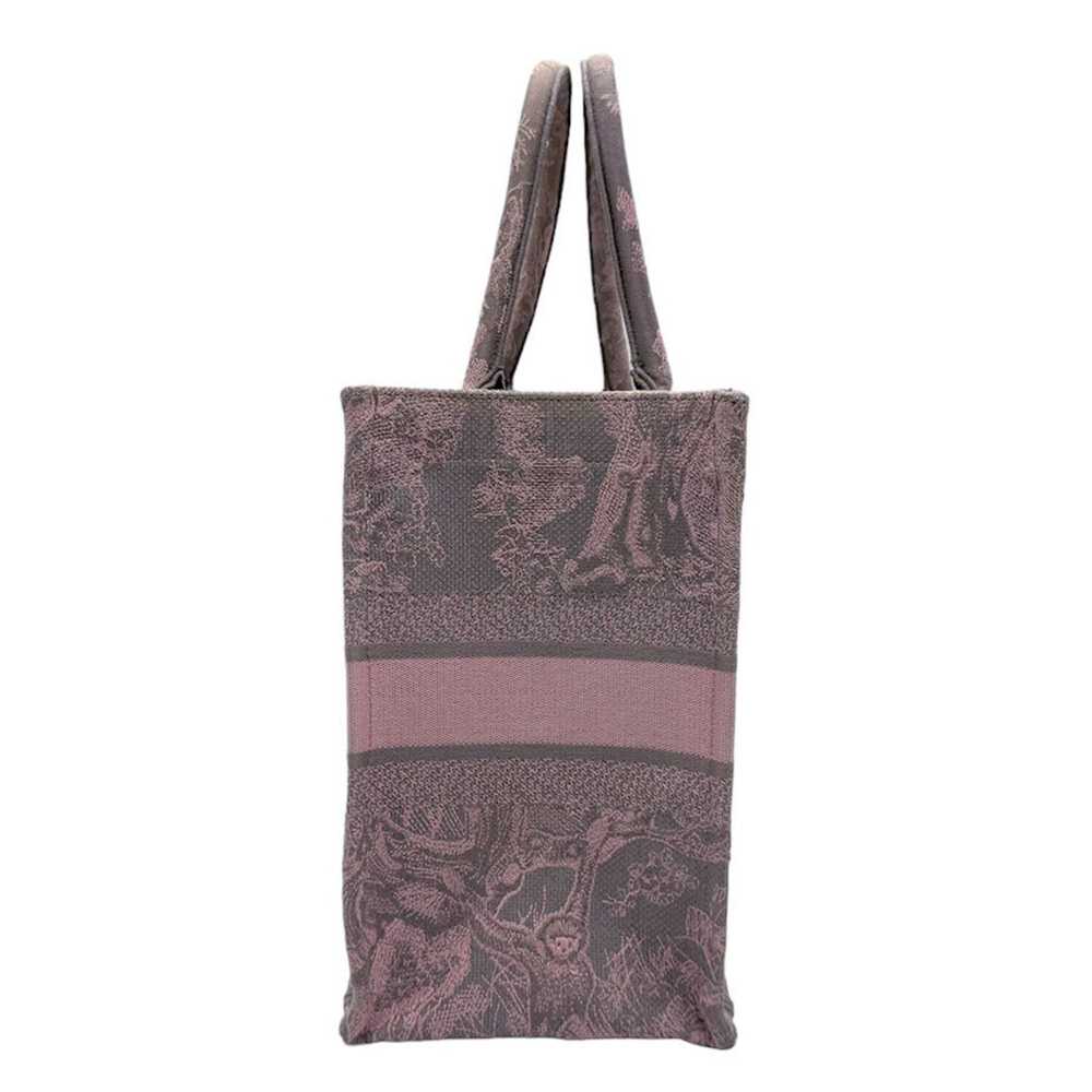 Dior Book Tote Pink Canvas Tote Bag (Pre-Owned) - image 2