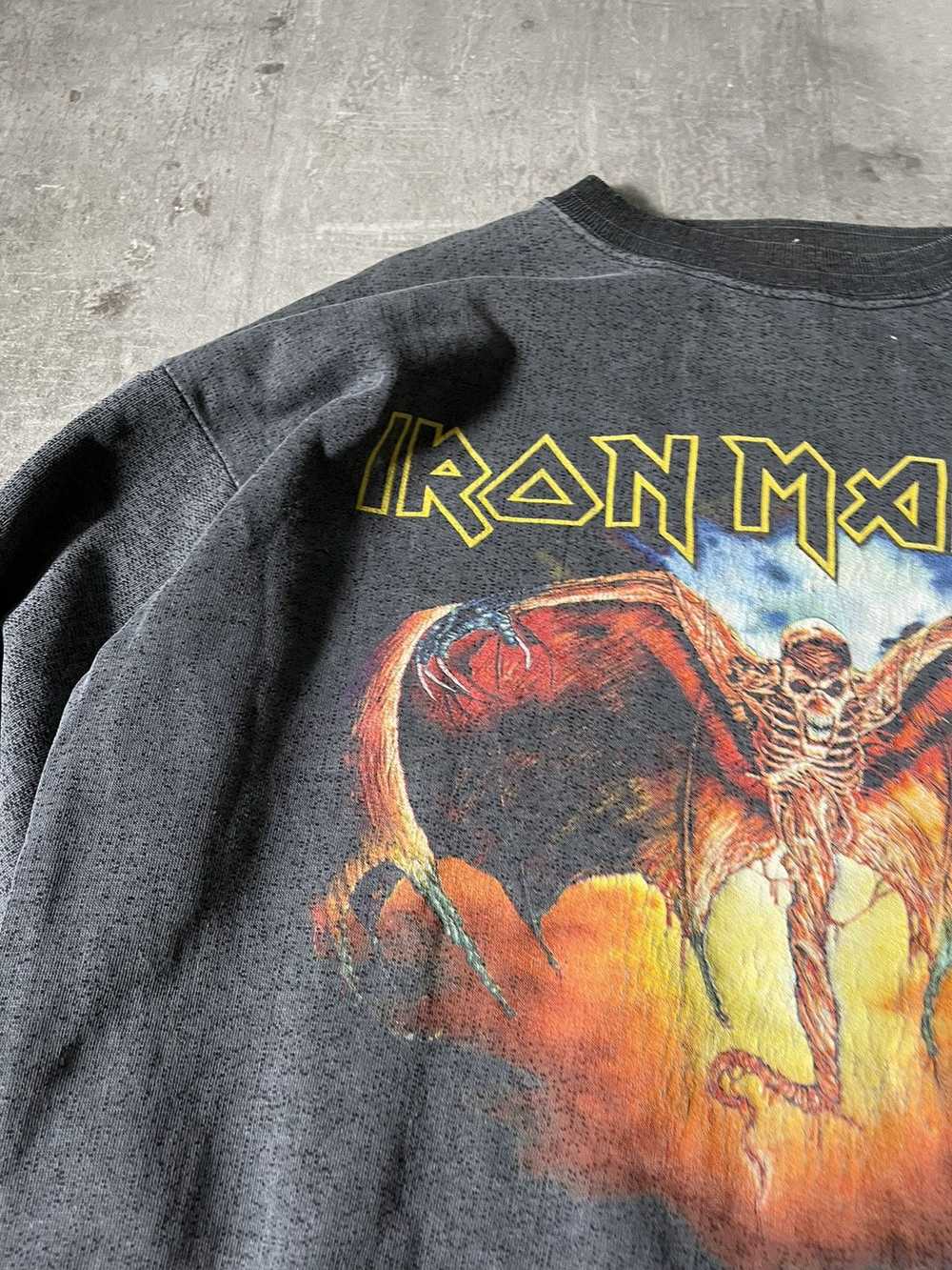 Iron Maiden × Rock T Shirt × Vintage Vintage Iron… - image 4