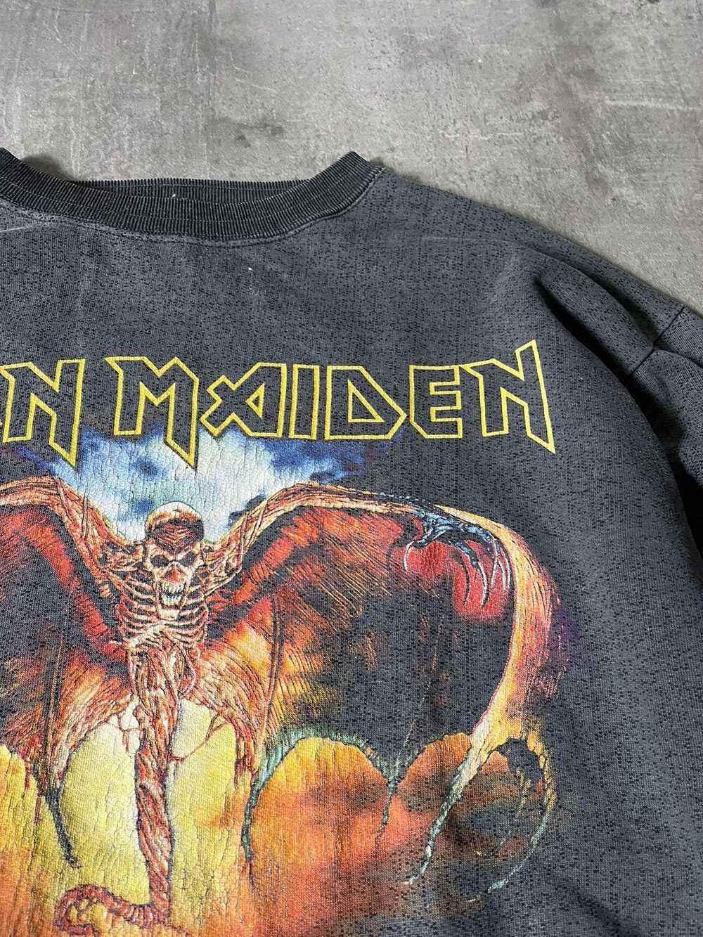 Iron Maiden × Rock T Shirt × Vintage Vintage Iron… - image 5