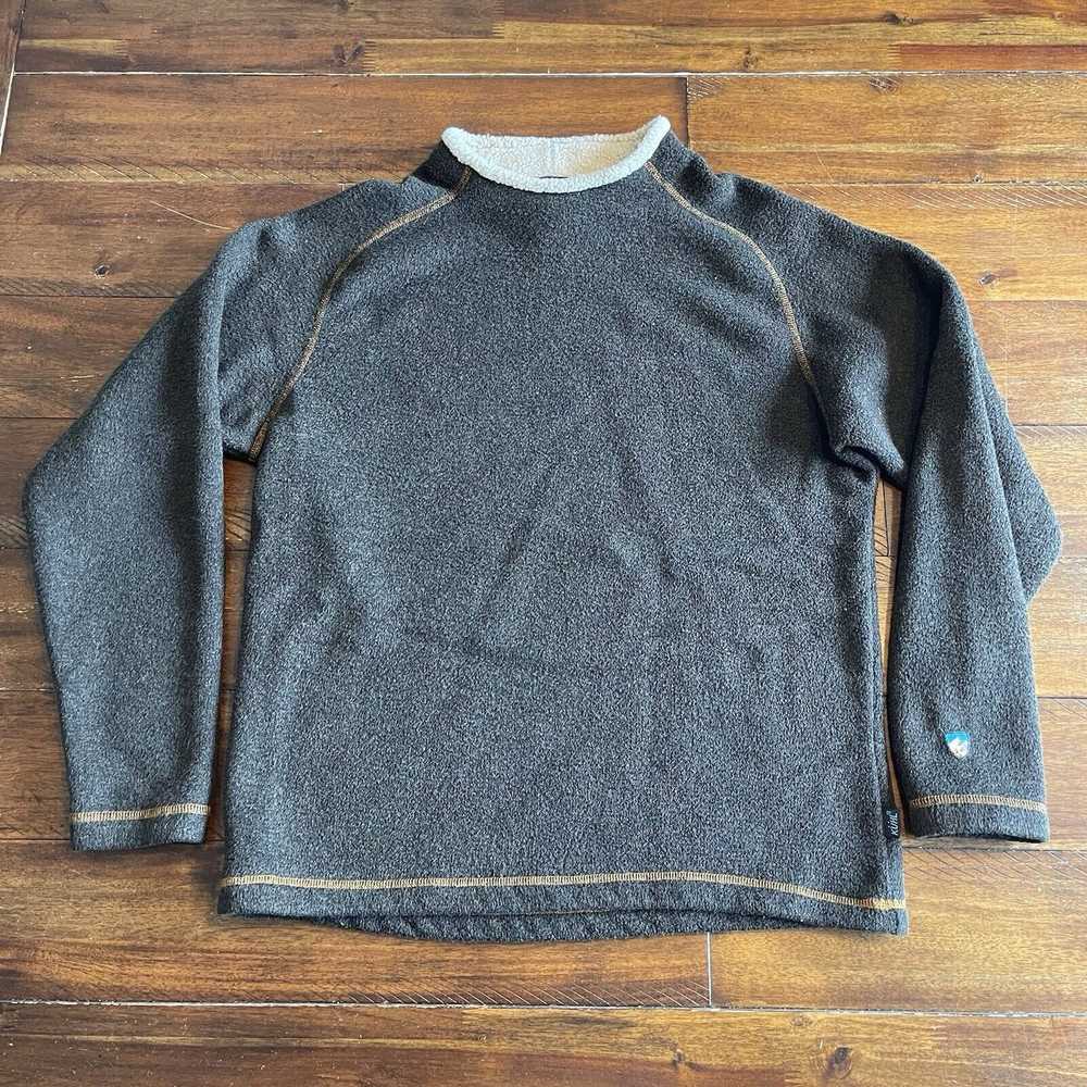 Kuhl Kuhl Alpaca Fleece M Pullover Brown Long Sle… - image 2