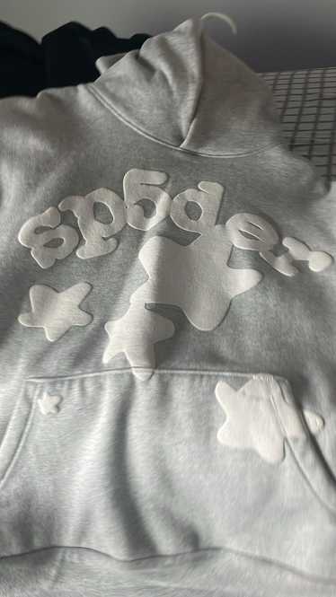 Sp5der hoodie grey star - Gem Sp5der hoodie grey star - Gem